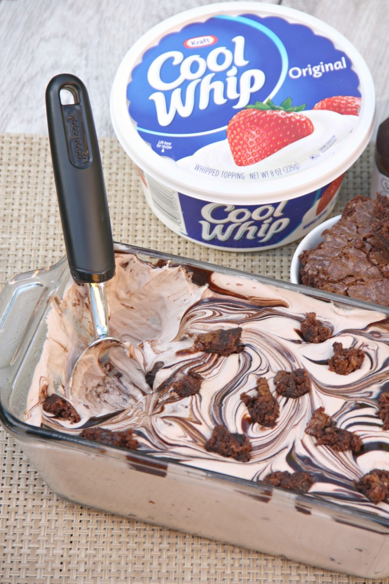 brownie ice cream with cool whip