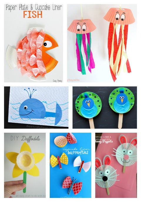 cupcake craft collage