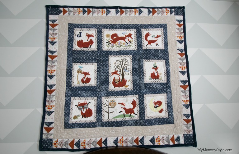 fox nursery quilt