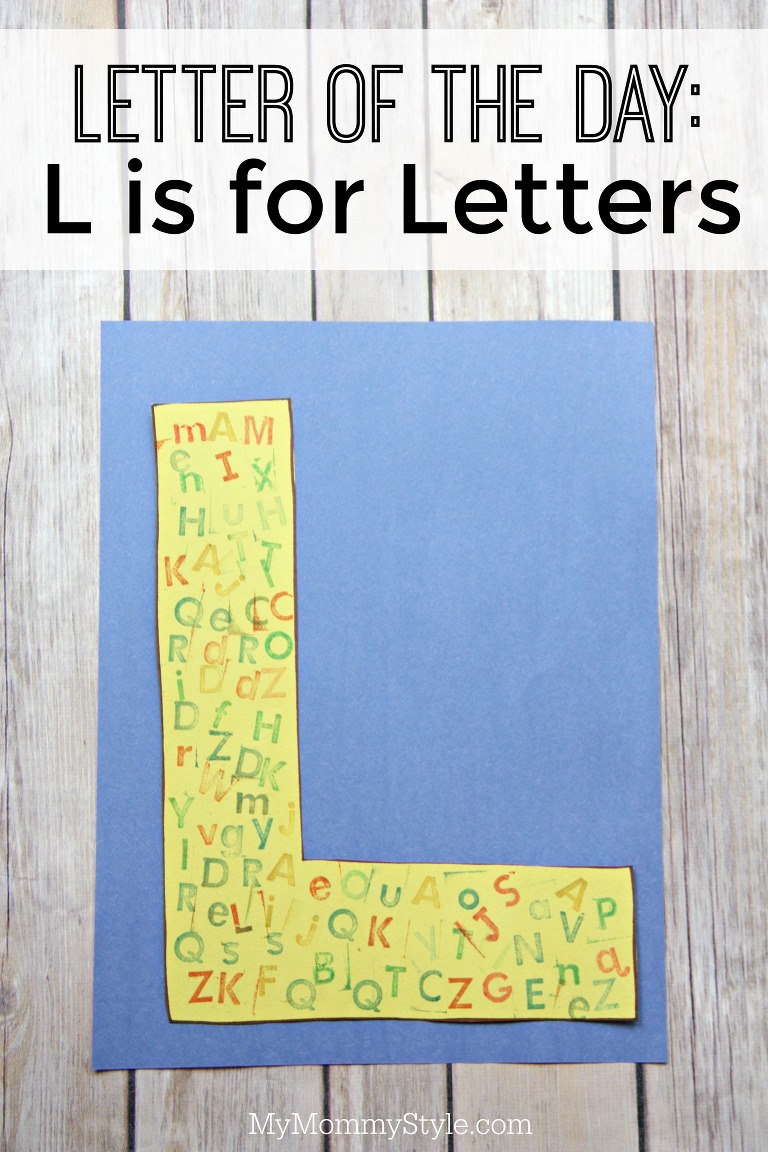 Letter of the day- L is for letters