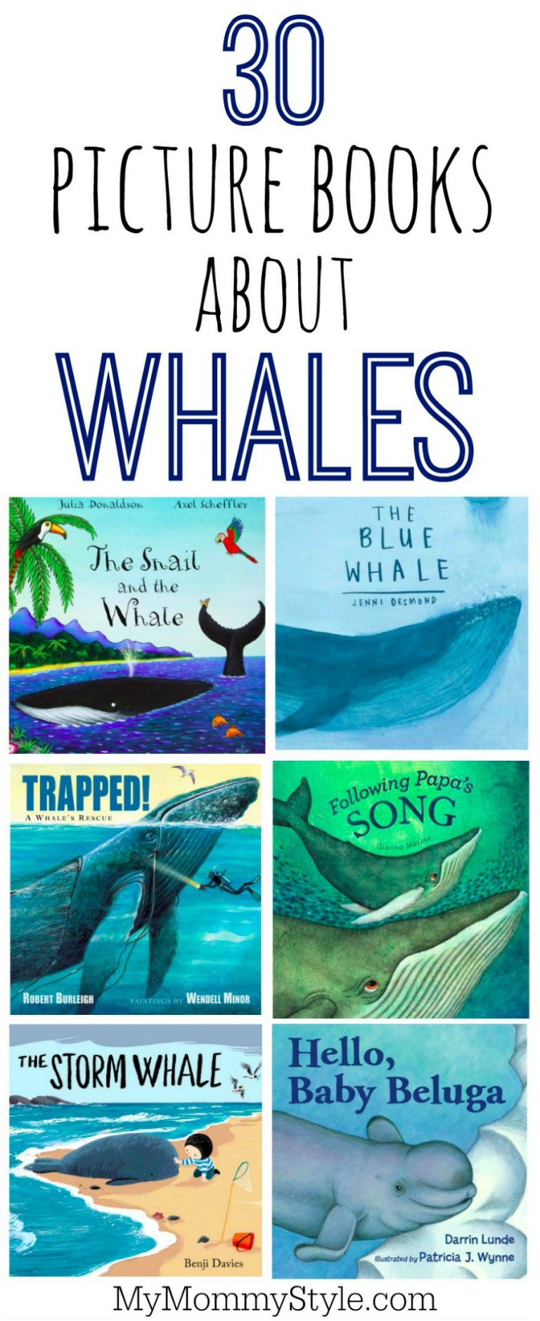 picture books about whales for preschoolers and young kids. Perfect books to read for under the sea theme at school.