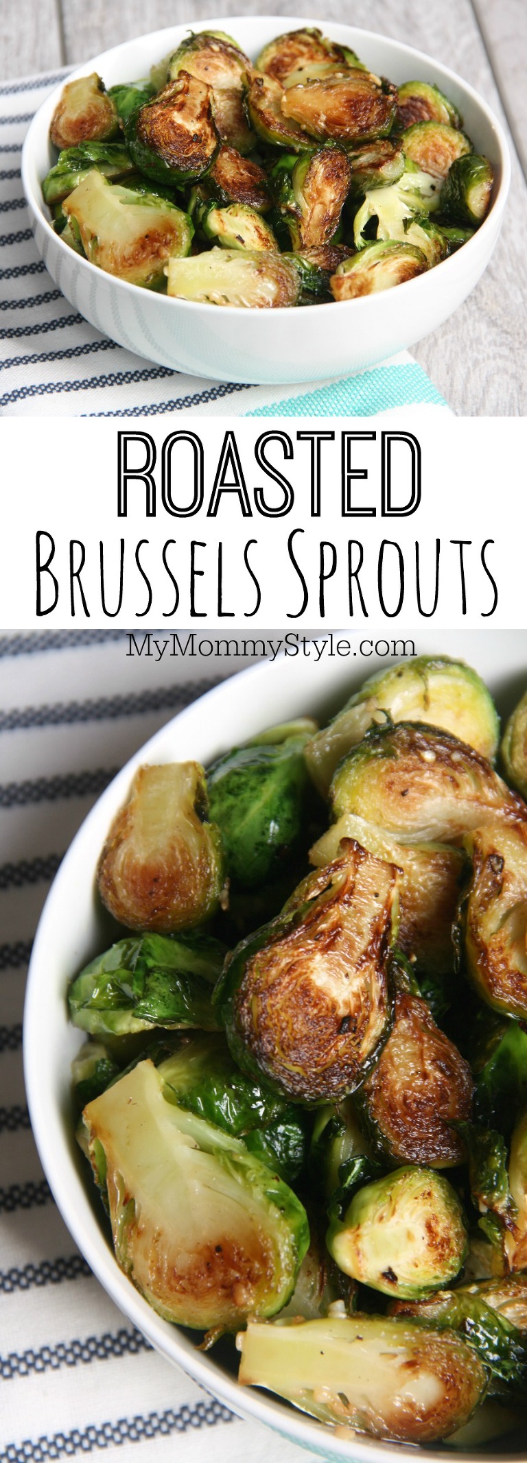 oven roasted Brussels sprouts with garlic