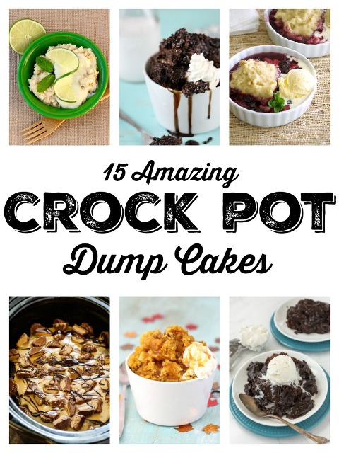 Crock Pot Dump Cake Recipes Collage