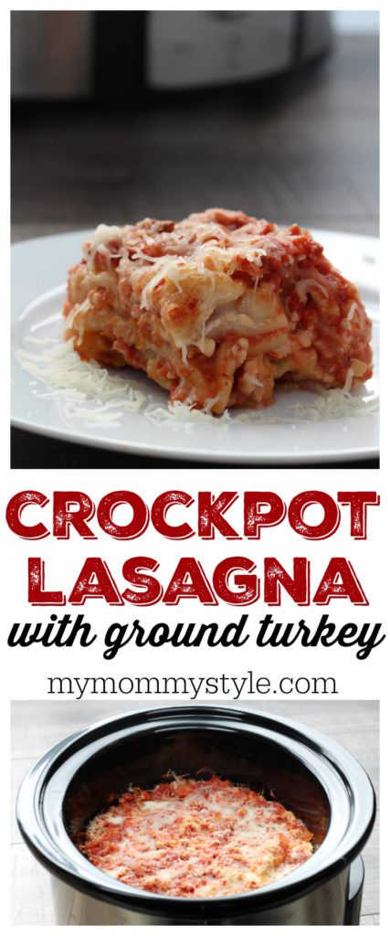 Crock Pot Lasagna with Ground Turkey
