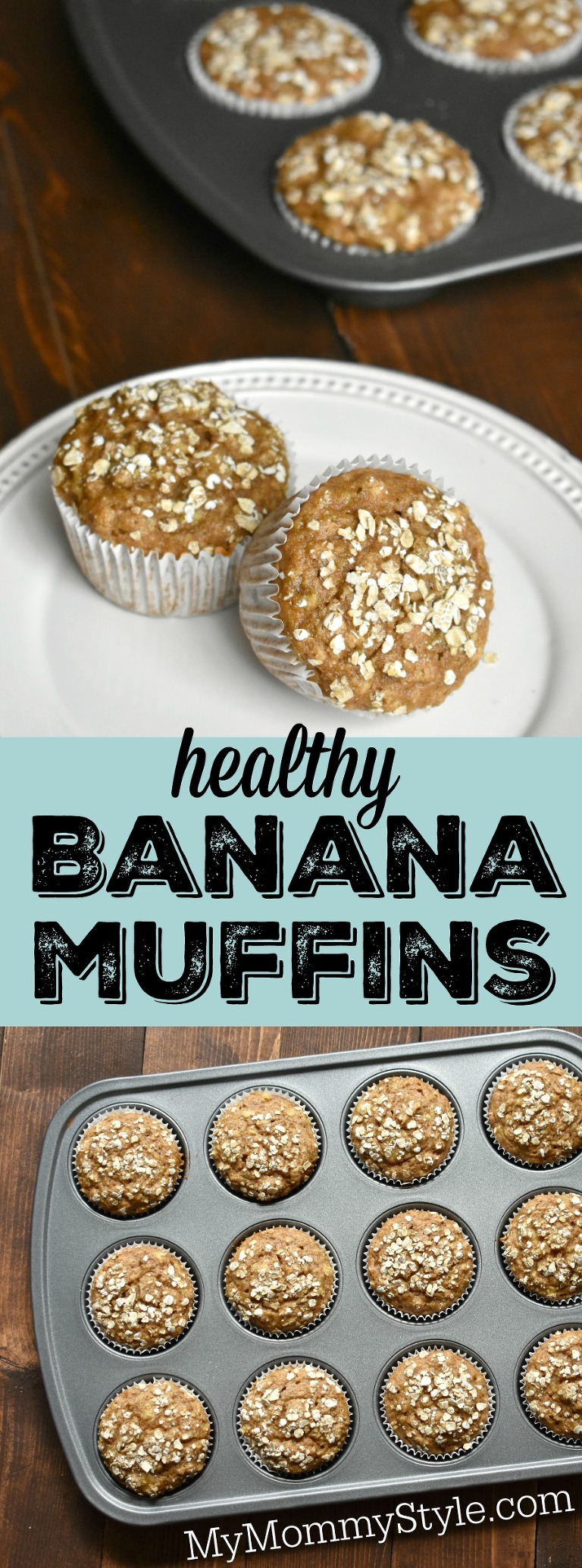 healthy banana muffins