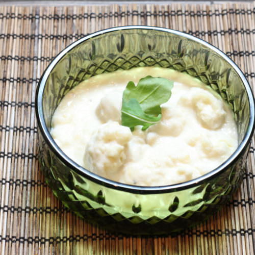 Cauliflower with Cream Sauce