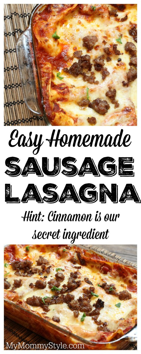 Homemade Sausage Lasagna