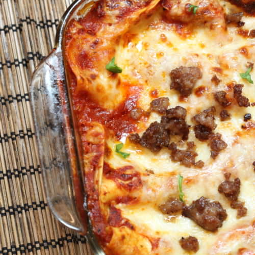 Easy Homemade Sausage Lasagna