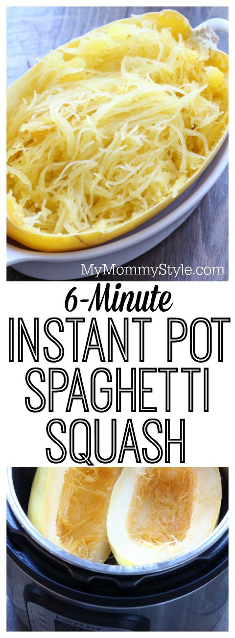 6 Minute Instant Pot Spaghetti Squash