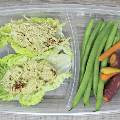 Pesto Chicken Salad Meal Prep Bowls