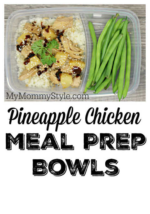 Pineapple Chicken Meal Prep Bowl Pinnable