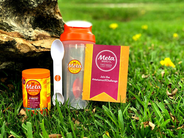 Metamucil challenge kit with the mix, spoon and shaker