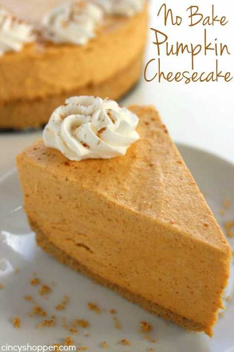 no bake pumpkin cheesecake. 