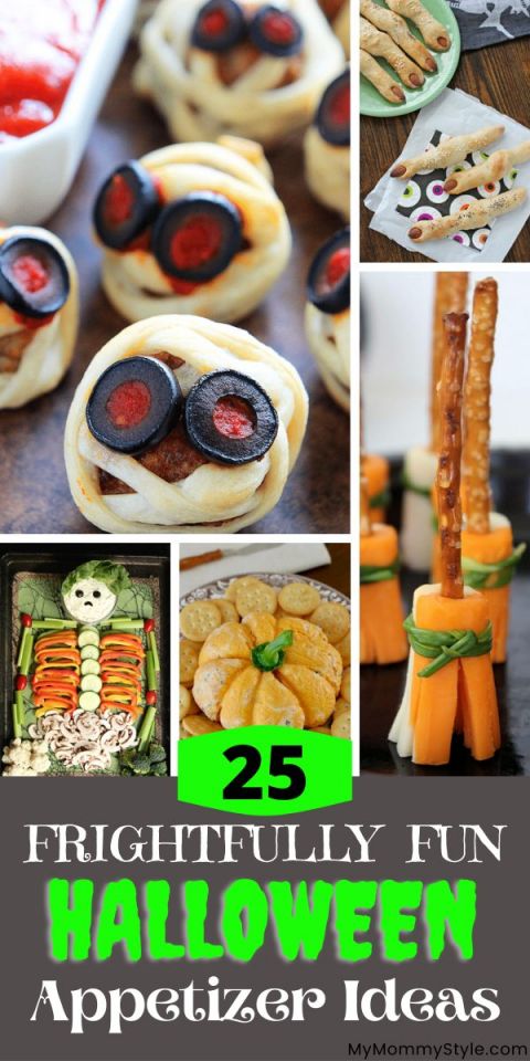 Halloween Appetizer collage