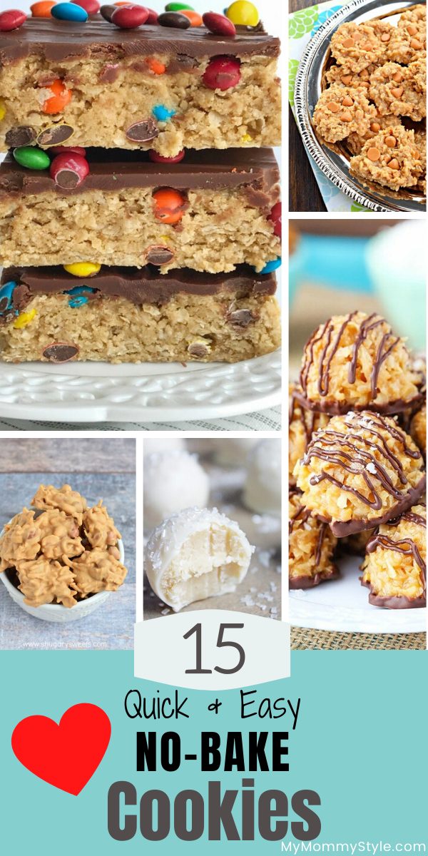 15 quick and easy no bake cookies via @mymommystyle