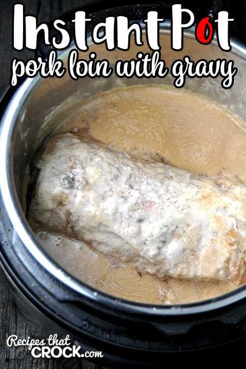 gravy covered pork loin