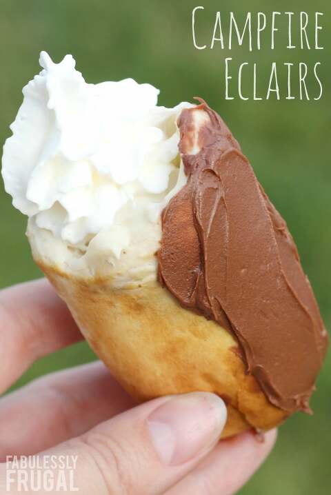 Campfire Eclairs - perfect camping treat
