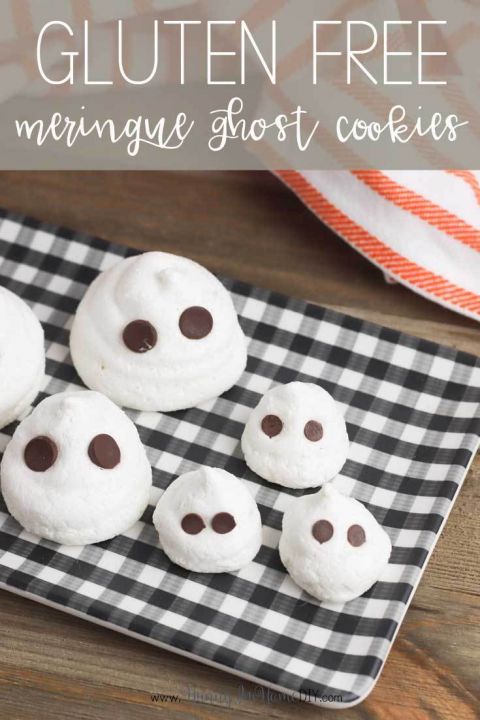 gluten free meringue Halloween ghosts