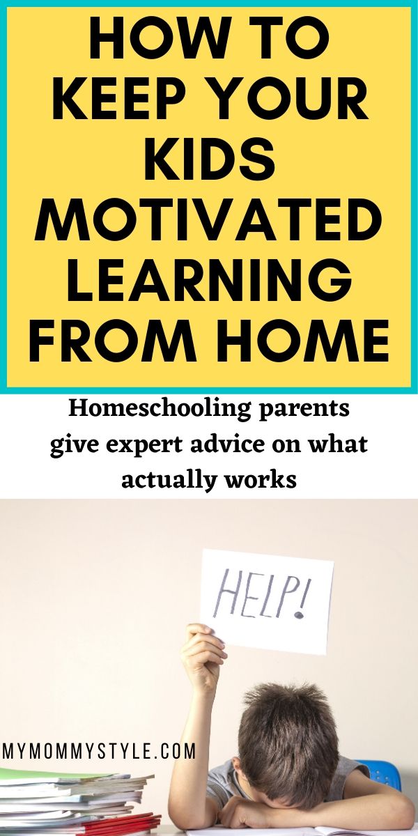Help your kids stay motivated from home during the quarantine during this pandemic. Parents lend their advice of what works for schedules, rewards, and motivated to save your sanity and theirs. #covid19 #DistanceLearning #CoronaVirus via @mymommystyle