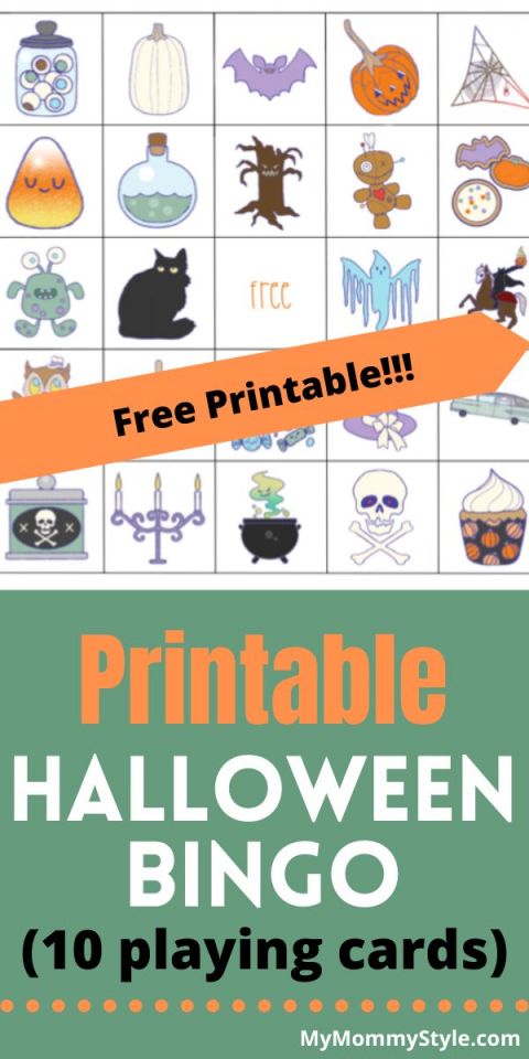 Printable halloween Bingo