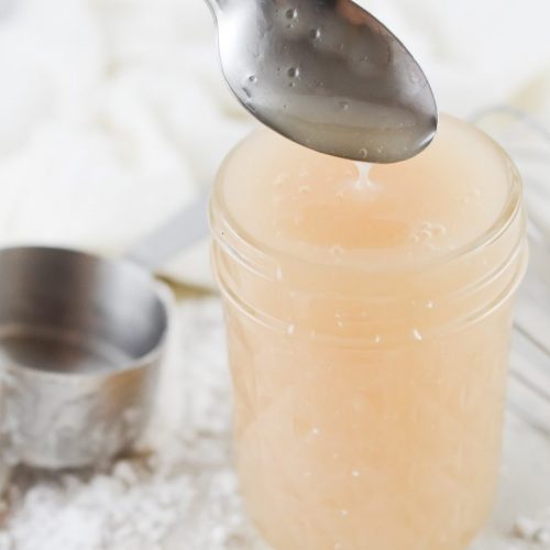 Keto Pancake Syrup in a Mason Jar