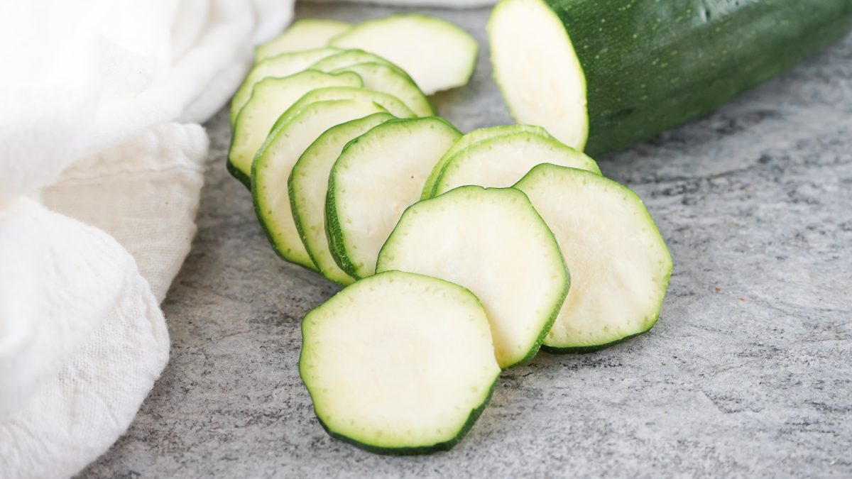 Zucchini sliced