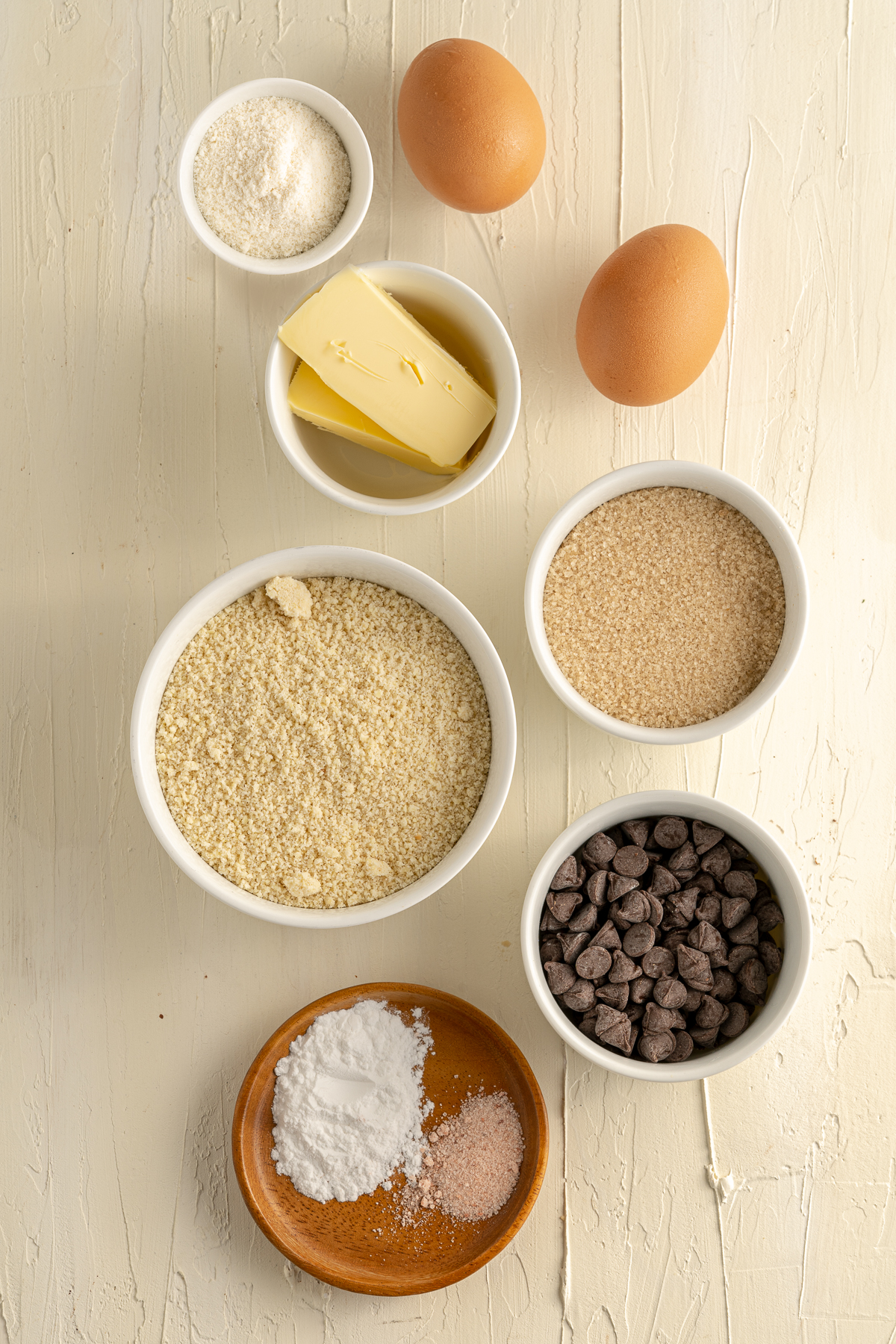 ingredients for almond flour blondies