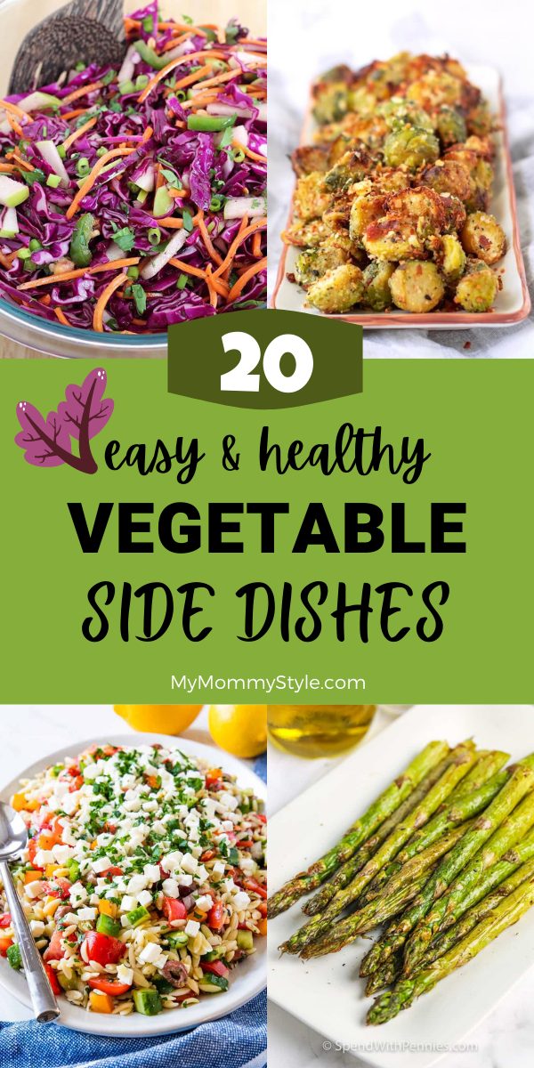 Try one of these healthy vegetable side dishes for your next meal or gathering. It's easy to make and it will add some color to your dinner plate. #healthyvegetablesidedishes #sidedishrecipes #healthysidedishes via @mymommystyle