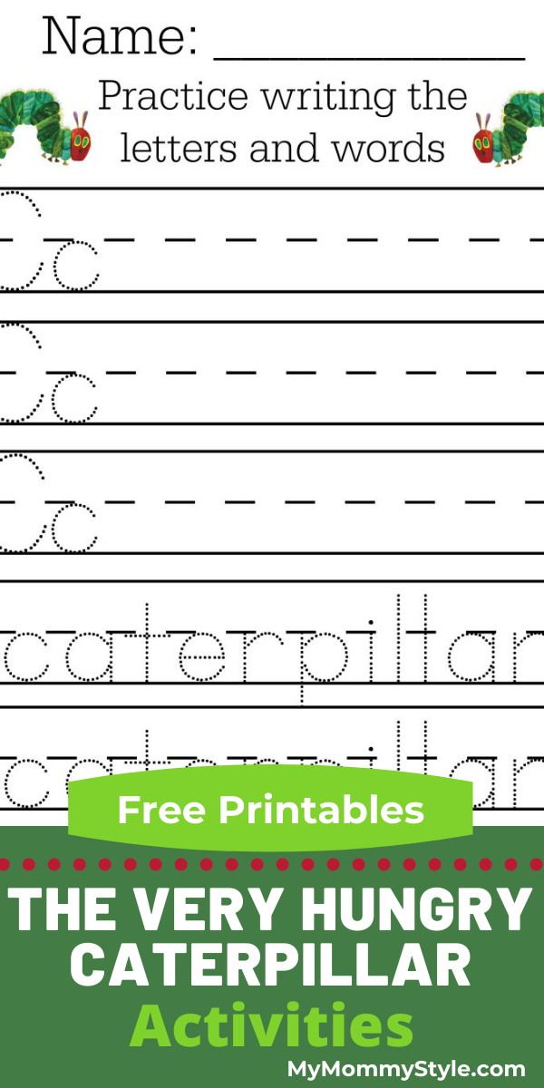 After you read The Very Hungry Caterpillar, here are some fun activities. These are free printables for your young learner to enjoy. #theveryhungrycaterpillaractivities #theveryhungrycaterpillar #theveryhungrycaterpillarpdf via @mymommystyle