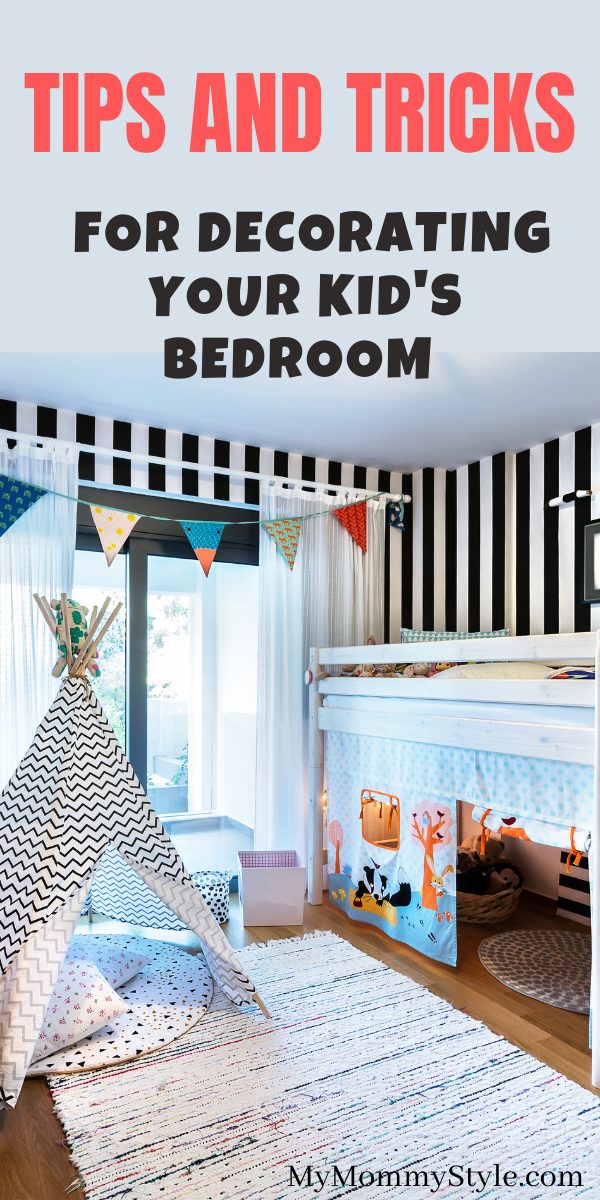 Find the perfect kids bedroom decor that matches with your child's personality. Here are 6 tips and tricks to help create the best room. #kidsbedroomdecor #kidsbedroomdecorideas #kidsbedroom via @mymommystyle