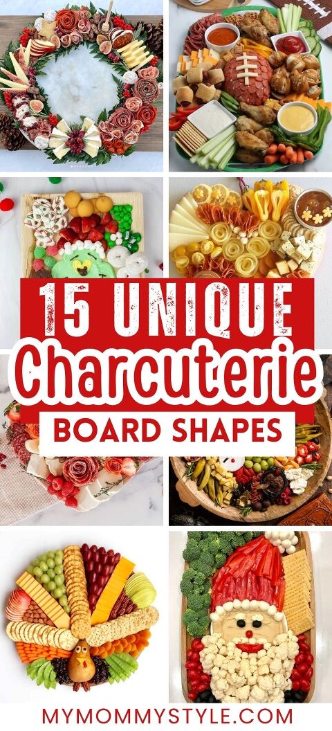 15 Unique Charcuterie Board Shapes Pinnable