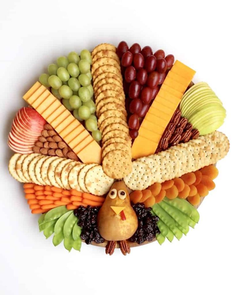 turkey shaped charcuterie board
