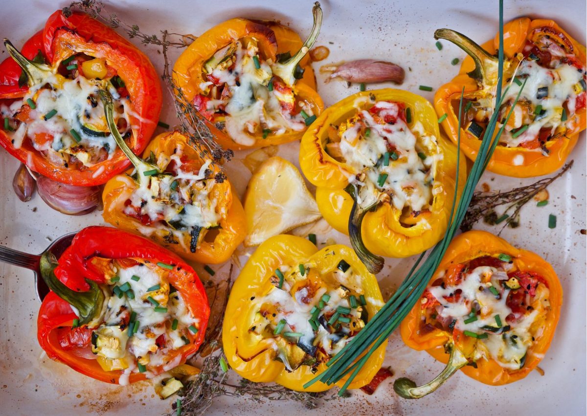 keto friendly chicken stuffed peppers