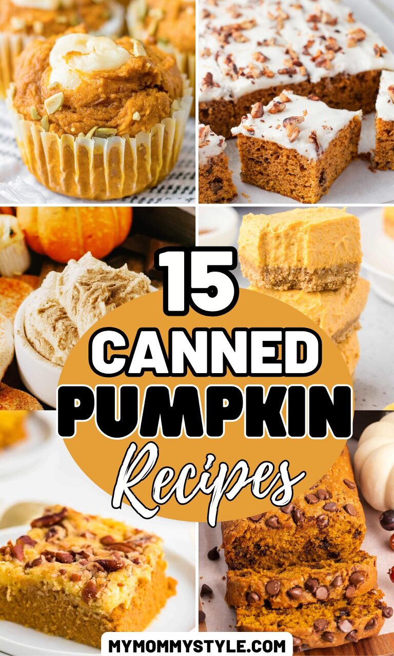 Roundup Image for Canned Pumpkin Recipes 