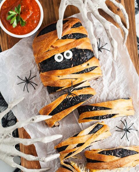 Roundup Image for Halloween Mummy Recipes 