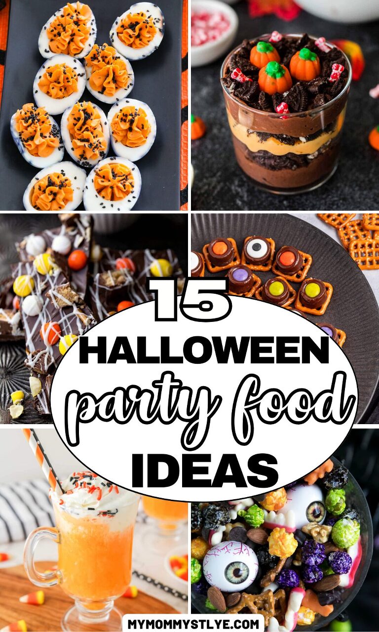 Roundup Image for Halloween Party Food Ideas 