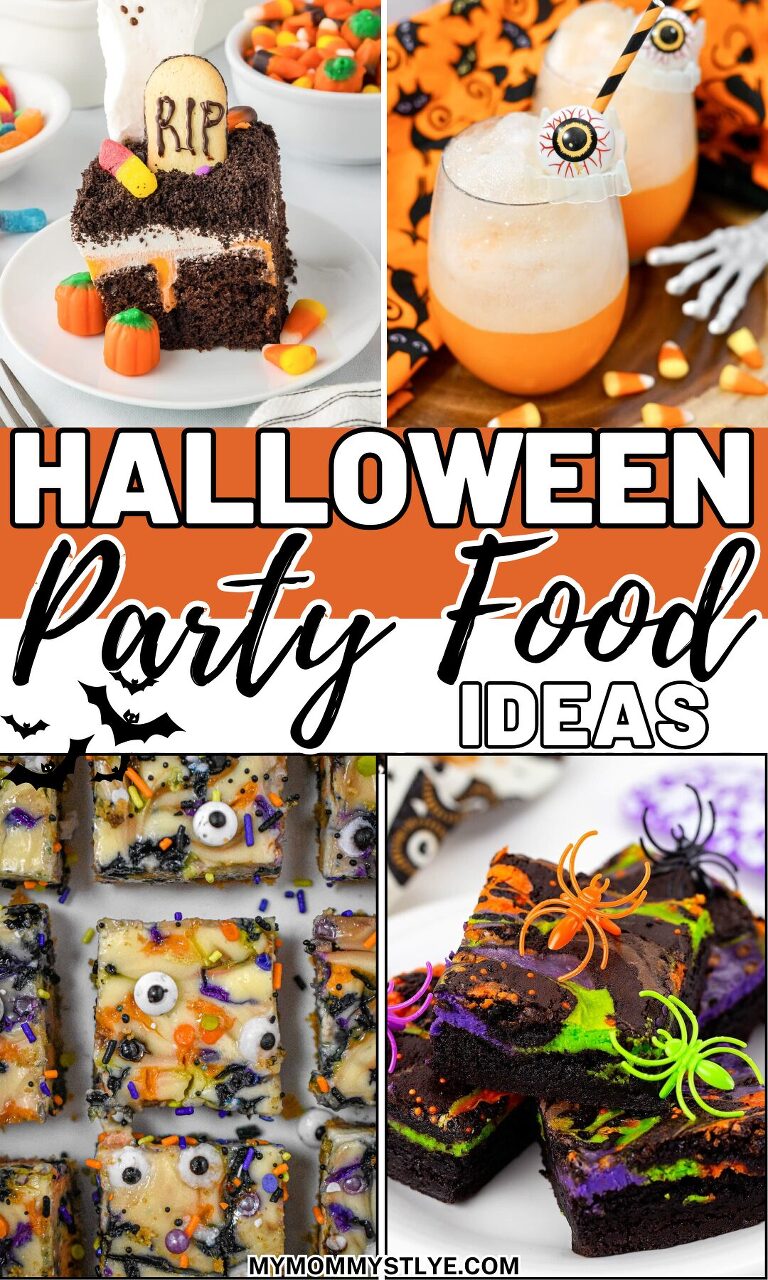 Roundup Image for Halloween Party Food Ideas 