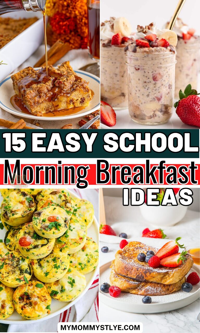 Roundup Image for Easy School Morning Breakfast Ideas 