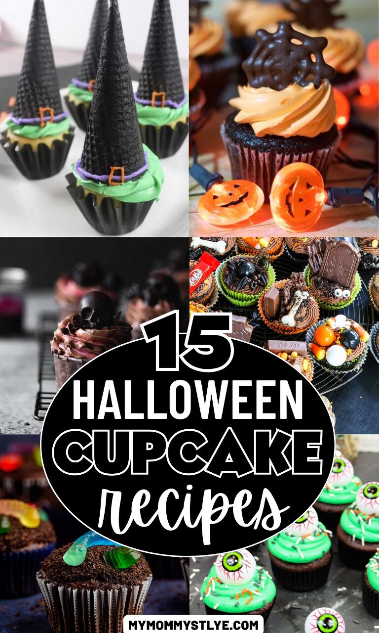 Roundup Image for Halloween Cupcake Recipes 