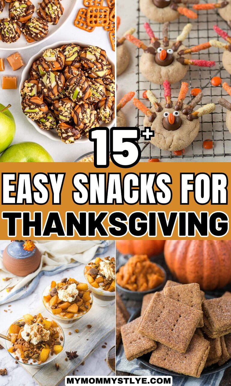 Roundup Image for Easy Snacks for Thanksgiving 
