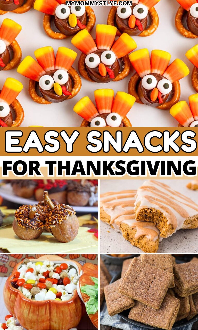 Roundup Image for Easy Snacks for Thanksgiving 