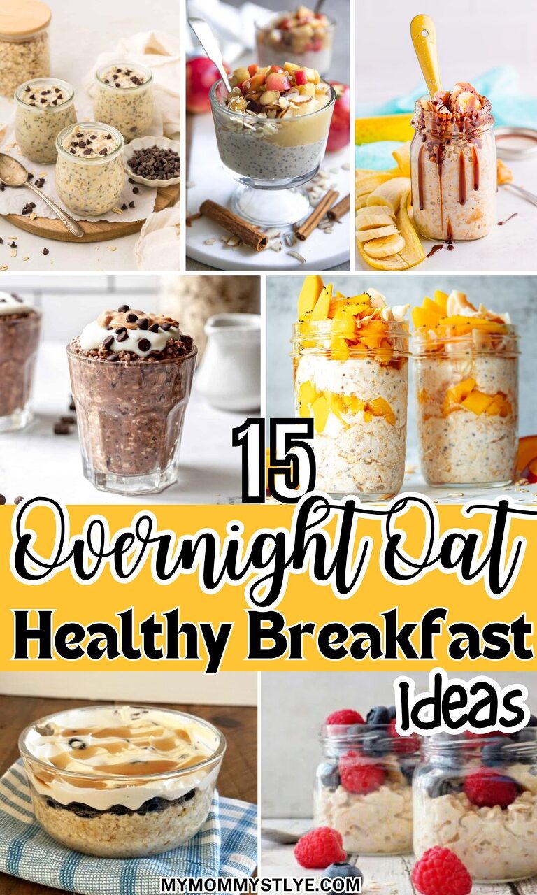 Roundup Image for Overnight Oat Healthy Breakfast Ideas 
