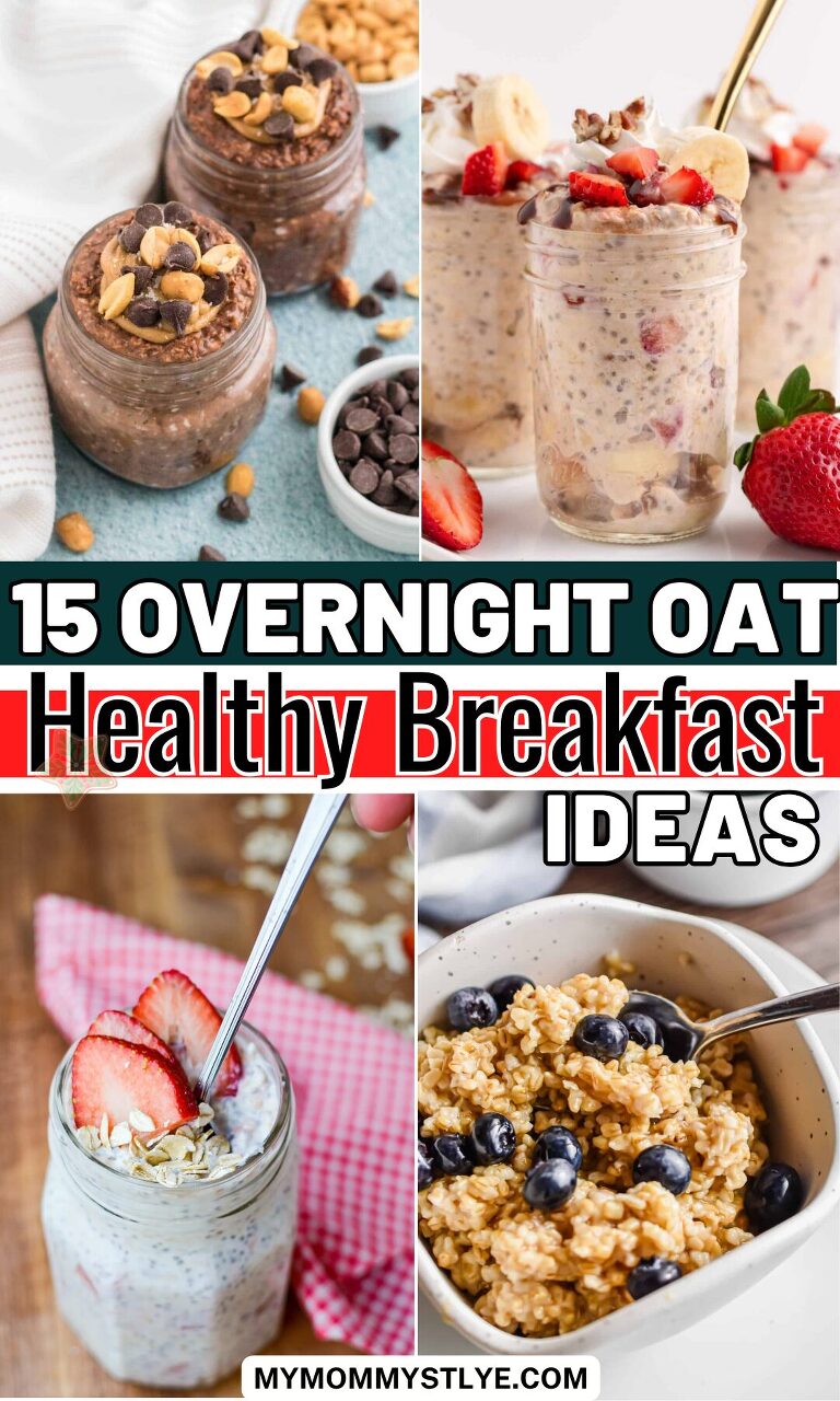 Roundup Image for Overnight Oat Healthy Breakfast Ideas 