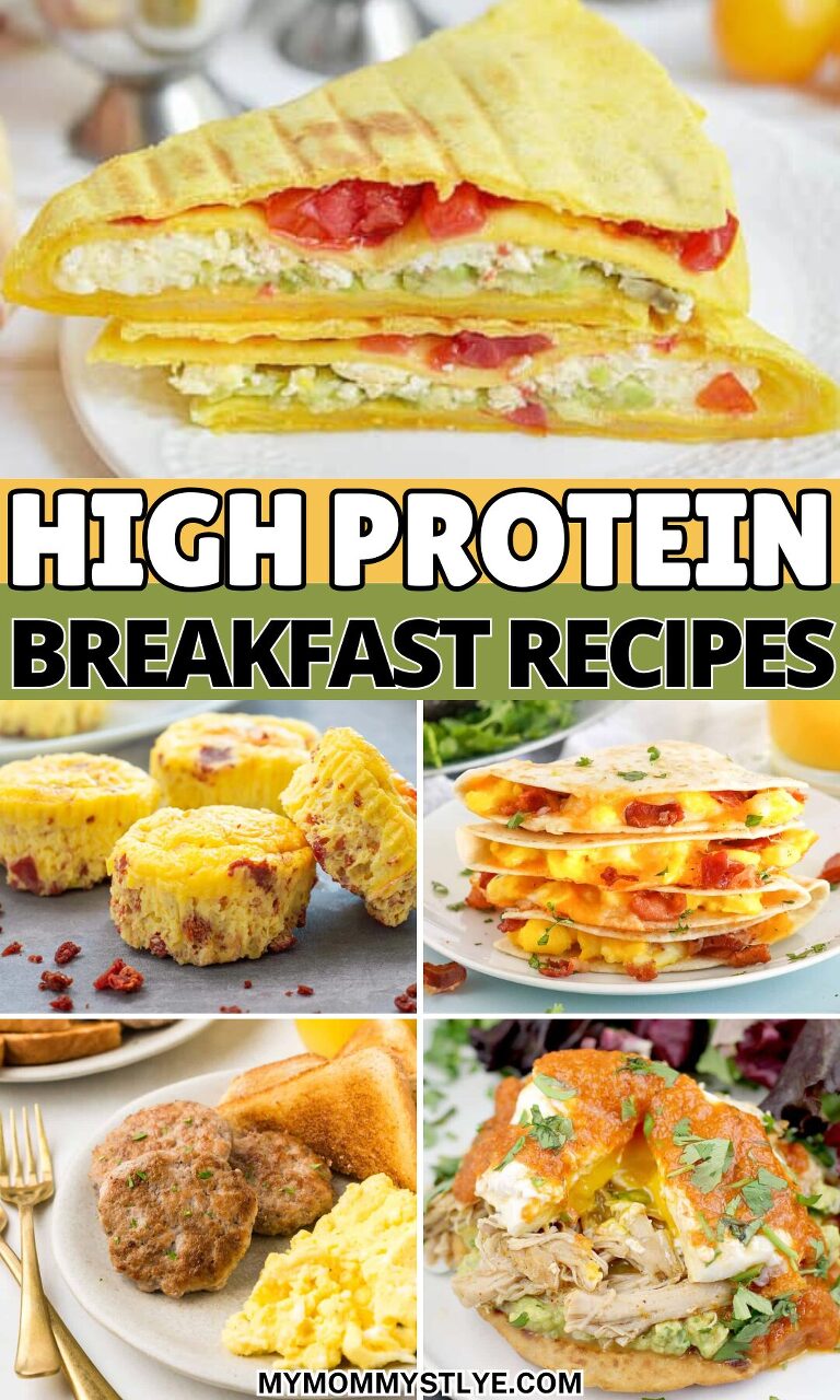Roundup Image for High Protein Breakfast Recipes 