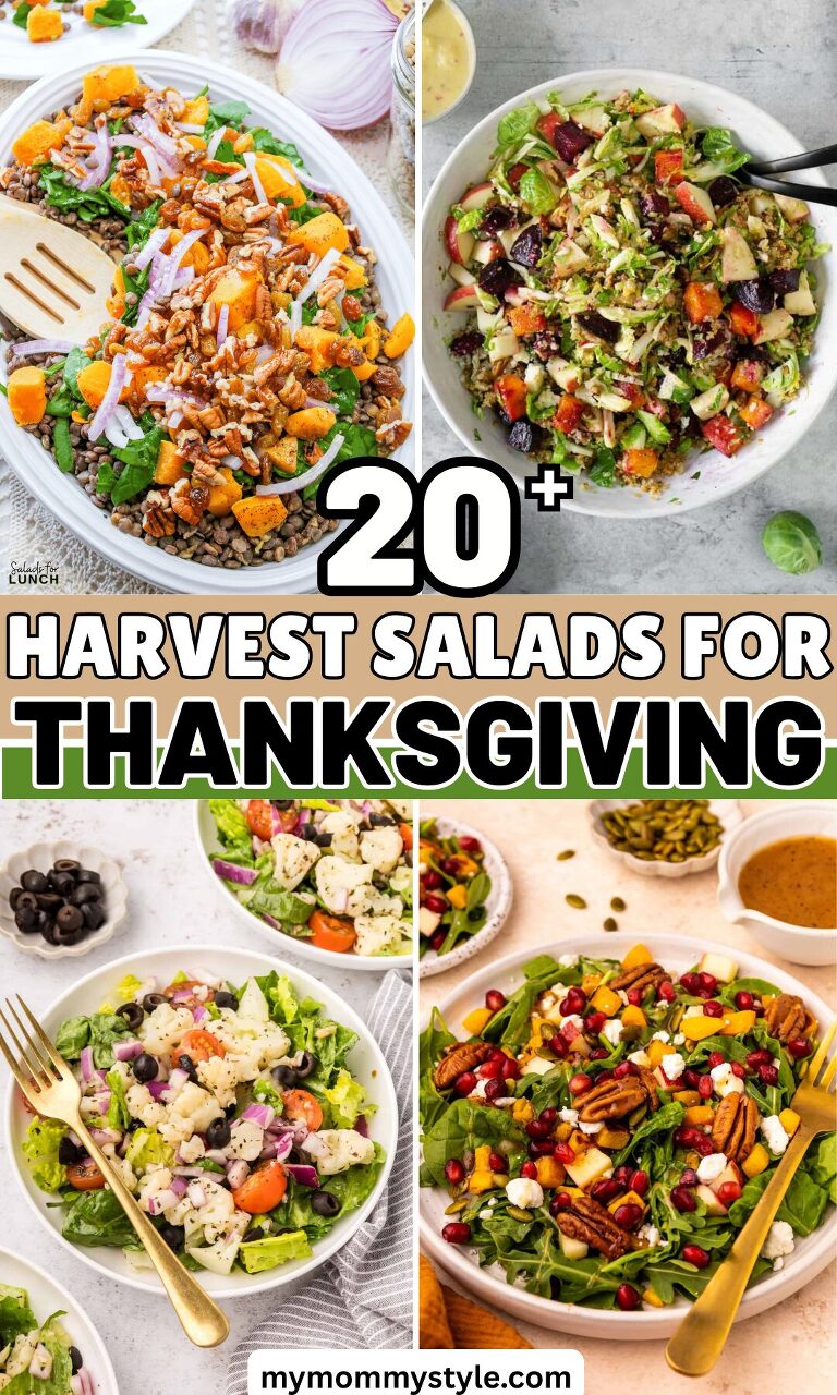 Roundup Image for Harvest Salads For Thanksgiving
