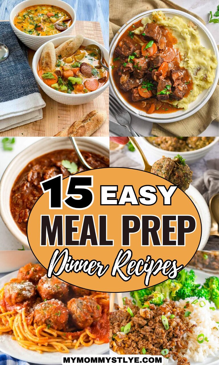 Roundup Image for Easy Meal Prep Dinner Recipes
