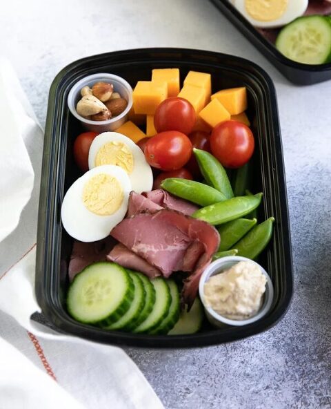 Roundup Image for High Protein Meal Prep Lunch Ideas
