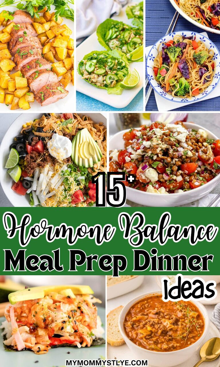 Roundup Image for Hormone Balance Meal Prep Dinner Ideas