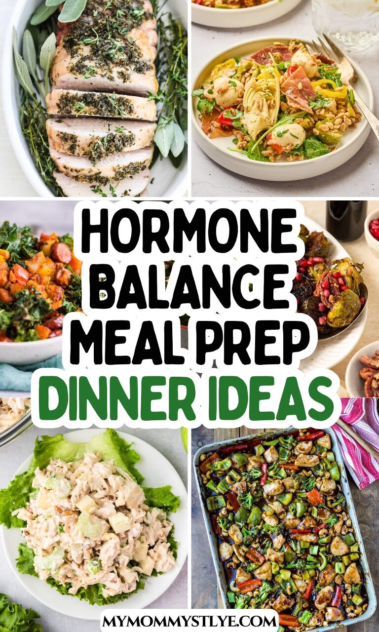Roundup Image for Hormone Balance Meal Prep Dinner Ideas